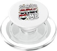 Someone in Syria Loves Me Syrian Flag Heart PopSockets PopGrip pour MagSafe