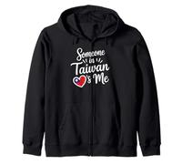 Someone in Taiwan Loves Me Heart Flag Symbol Sweat à Capuche