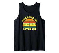 Someone in The USA Loves Me Vintage Sunset Débardeur