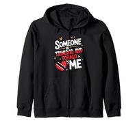 Someone in Trinidad and Tobago Loves Me Heart Sweat à Capuche