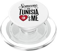 Someone in Tunisia Loves Me Long Distance Romance PopSockets PopGrip pour MagSafe