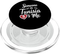 Someone in Tunisia Loves Me Long Distance Romance PopSockets PopGrip pour MagSafe
