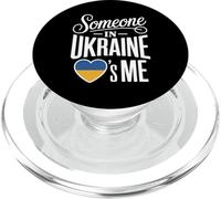 Someone in Ukraine Loves Me Heart Flag Support PopSockets PopGrip pour MagSafe