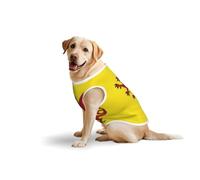 Somerset County Flag Vêtements pour chiens de taille moyenne et grande - Vêtement en coton doux pour animal de compagnie à porter au quotidien, promenade (taille L, bleu, jaune)