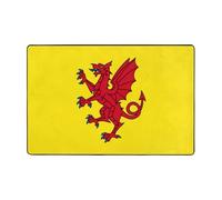 Somerset Tapis de sol antidérapant avec coussin en mousse à mémoire de forme Motif drapeau du comté