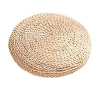 Somerway Coussin De Siège Rond, Coussin De Chaise Tatami Futon Coussin De Sol Coussin De Méditation, Coussin De Sol en Paille Coussin De Chaise De Bureau pour Se Détendre 30 * 30cm
