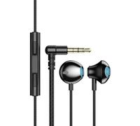 Somerway Écouteurs HiFi compatibles HD, Microphone antibruit, Filaire de 3.5mm, avec Son Surround, Basses Lourdes, Casque de Jeu pour Ordinateurs Portables et Mobiles Noir