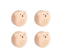 Somerway Lot de 4 boîtes de Rangement pour Boules de naphtaline, matériau PP Anti-Mites pour vêtements, Porte-Boule de naphtaline Ours Mignon pour Armoire, Fournitures ménagères pour AR