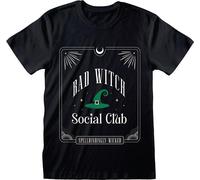 Something Different - "Bad Witch Social Club" T-shirt Homme/Femme Unie SD10129 (XL) (Noir/Vert)