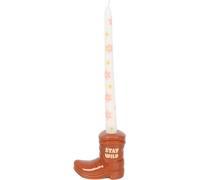 Something Different - Bougie et support, Bottes de Cowboy SD6859 (Taille unique) (Marron/Blanc)