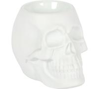 Something Different - Brûleur à mazout, céramique, tête de mort SD4211 (11 cm x 12 cm x 13 cm) (Blanc mat)