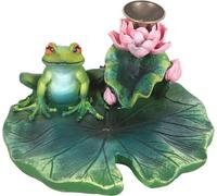 Something Different - Brûleur d'encens à reflux, feuille de nénuphar SD6896 (Taille unique) (Vert)
