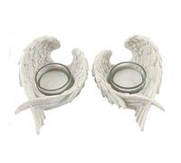 Something Different CH_13131 Lot de 2 bougeoirs ailés Multicolore 912 g