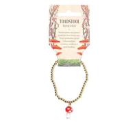 Something Different Champignon venimeux Bracelet avec amulette (taille unique) (Rouge, Or)