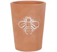 Something Different Charmant Pot de Fleurs en Terre Cuite avec Motif Abeille 11 cm x 8,5 cm (1 pièce), 2,5 cm x 24 cm x 3 cm