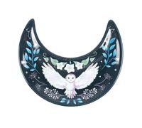 Something Different Plat à bijoux en forme de croissant de lune en forme de hibou (taille unique) (bleu/blanc)