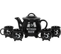 Something Different - Ensemble de thé "Witches Brew" SD4051 (Taille unique, Taille unique) (Noir/Noir/Blanc)
