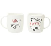 Quelque Chose de différent Paire de Mr et Mrs Mug Multicolore