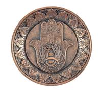 Something Different in_22738 Assiette Porte-encens Main de Fatma Marron 183 g