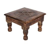 something different Table d'autel | Motif Pentagramme | Bois | 1 pièce. 1880 g, Voir la Description, Marron, Taille Unique