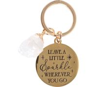 Something Different - "Leave A Little Sparkle Wherever You Go" Porte-clés quartz cristal SD5060 (taille unique) (Or)