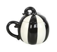 something different - Mug avec couvercle (Taille unique) (Noir/Blanc)