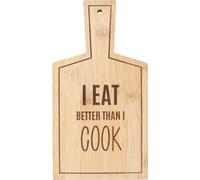 Something Different - Planche à découper "I Eat Better Than I Cook", Bambou SD5027 (Taille unique) (Naturel)