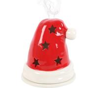 Something Different - Porte-bougie à chauffe-plat et cône d'encens, bonnet de Noël SD6139 (Taille unique) (Rouge/Blanc)