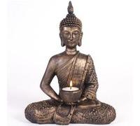 Something Different - Porte bougie chauffe-plat Thai Buddha (Taille unique) (Marron / or) - UTSD949 Marron G