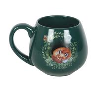 Something Different Renard endormi Mug Arrondi (taille unique) (Vert)