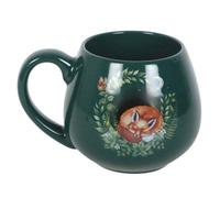 Something Different Renard endormi Mug Arrondi (taille unique) (Vert)