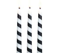 Something Different - Sucre d'orge - Pack de 3 bougies coniques - Cire de paraffine SD10278 (Taille unique) (Noir/Blanc)