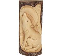 Something Different - Tableau mural "loup", sculpture sur bois SD2682 (30 cm x 3,5 cm x 12 cm) (Beige/Brun)