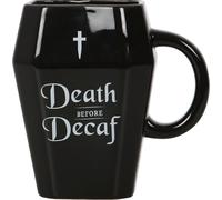 Something Different - Tasse à café "Death Before Decaf", cercueil SD4749 (Taille unique) (Noir)