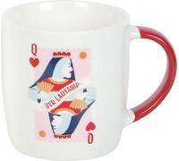 Something Different - Tasse à café "Her Ladyship", Cartes à jouer SD6873 (Taille unique) (Blanc/Rouge)