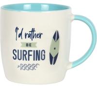 Something Different - Tasse à café "I'd Rather Be Surfing", Céramique SD4066 (Taille unique) (Blanc/Bleu)