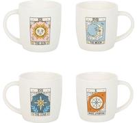 Something Different - Tasses à café "Tarot", set vintage - pack de 4 SD9911 (taille unique) (Blanc)