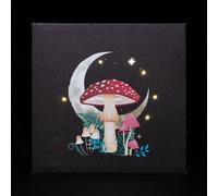 Something Different - Toile lumineuse, Canvas, champignon des bois SD5401 (Taille unique) (Noir/Rouge/Blanc)