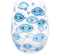 Something Different - Verre sans pied "All Seeing Eye", imprimé SD10232 (taille unique) (Transparent/Bleu clair/Bleu foncé)