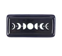 Something Different Wholesale Blue Moon Phase Boîte à bijoux décorative en céramique Bleu