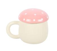 Something Different Wholesale Cottagecore Forest Tasse en céramique Motif champignon Rose