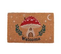 Something Different Wholesale Enchanting Mushroom House Paillasson : décoration d'entrée fantaisiste | Durable et éclatant | Envers antidérapant pour plus de sécurité | Entretien facile pour une magie