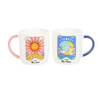 Something Different Wholesale Ensemble de rituel du thé céleste - Inspiré du tarot - Motif soleil et lune - Décoration d'intérieur unique - Cadeau pour les rêveurs