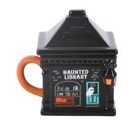 Something Different Wholesale Mug avec couvercle « Haunted Library » - Tasse gothique décorative