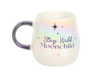 Something Different Wholesale Mug rond « Stay Wild Moon » pour enfant - lueur opalescente, cadeau vagabond libre d'esprit