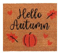 Something Different Wholesale Paillasson saisonnier en fibre de coco - Hello Autumn UK | Tapis de bienvenue d'intérieur sur le thème des feuilles et de la citrouille