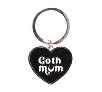 Something Different Wholesale Porte-clés avec inscription « Mother » gothique - Cadeau idéal pour les parents - Porte-clés de style sombre - Porte-clés effrayant pour maman - Breloque de sac pour