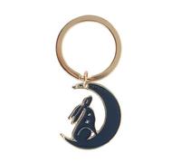 Something Different Wholesale Porte-clés en forme de lièvre de minuit - Élégant porte-clés lapin en métal pour accessoire élégant, cadeau pour les amoureux de la nature et les amateurs d'animaux,