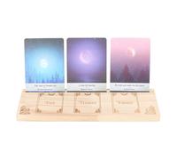 Something Different Wholesale Support de cartes de tarot naturel passé présent futur - Support en bois fabriqué à la main pour cartes de tarot, décoration bohème, pour les amateurs de tarot et les