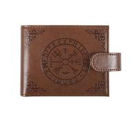 Something Different Wholesale Viking Compass Portefeuille | Portefeuille en similicuir avec motif Vegvisir en relief | Cadeau de mythologie nordique pour homme
